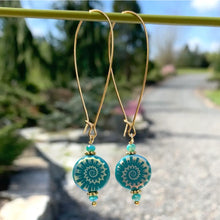 Long Loop Gold Earrings