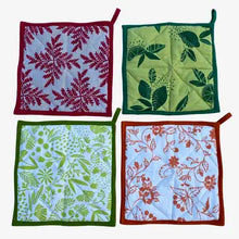 Handcrafted Cotton Screen Printed Square Potholder