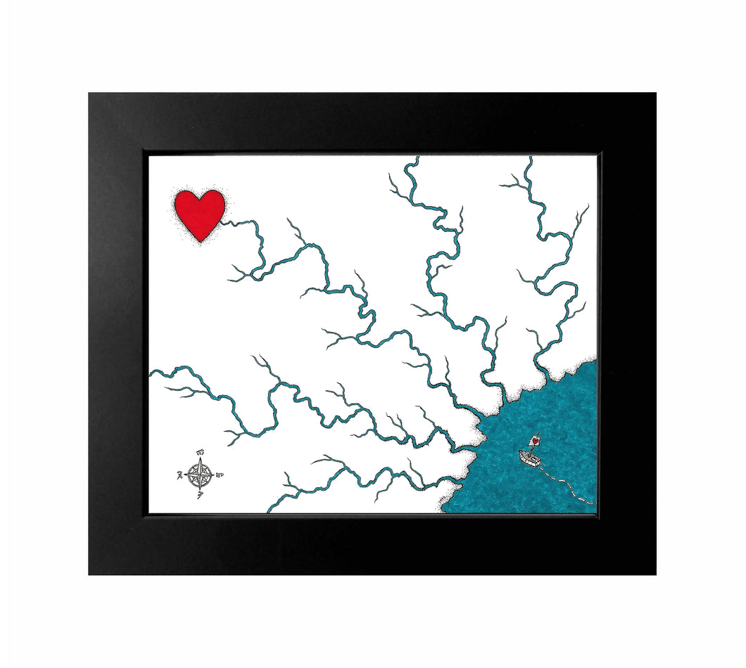 Creatures of the Heart - Return to the Source (Framed Print)