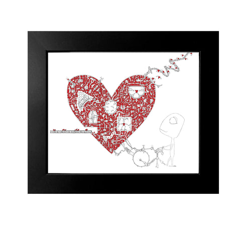 Creatures of the Heart - A Fine Machine (Framed Print)