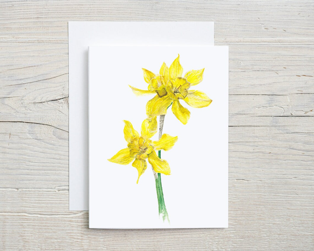 Daffodil Note Card