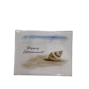 "Happy Retirement!" Sea Shell Note Card