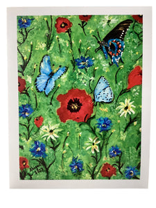 Poppies & Butterflies - Note Card Set