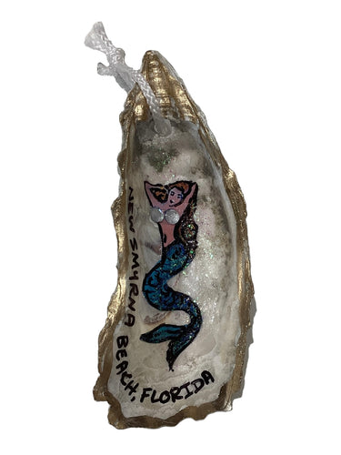 Mermaid Oyster Ornament