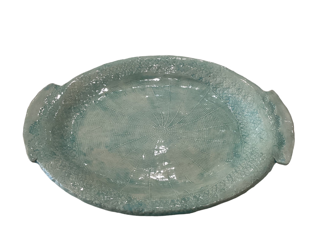 Large Teal Platter