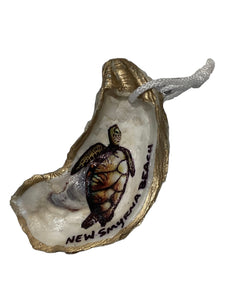 Brown Turtle Oyster Ornament