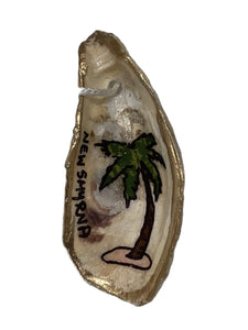 Palm Tree Oyster Ornament