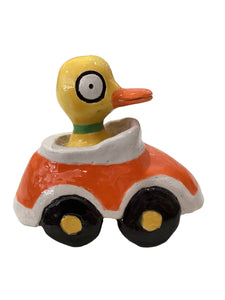 Large Duck In A Car