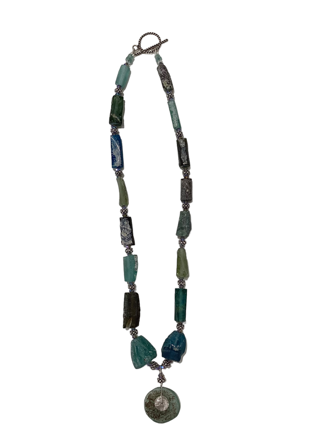 Roman Glass Nuggets Necklace
