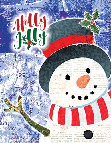 Holly Jolly Snowman - Notecard