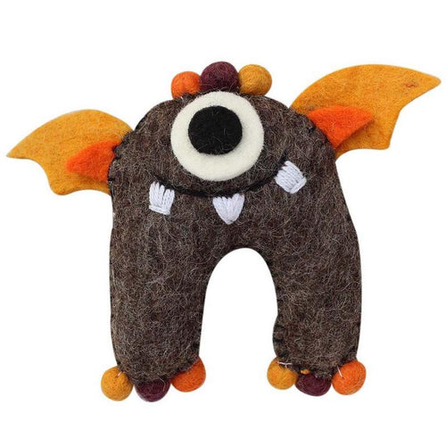 Earth Brown Monster Tooth Fairy Pillow