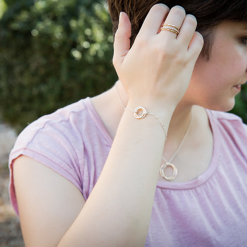 Trio Bracelet - mixed metals