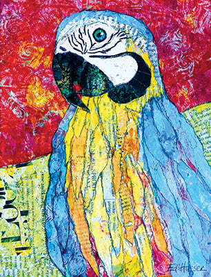 Blue Parrot - Notecard