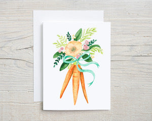 Carrot Bouquet Greeting Card