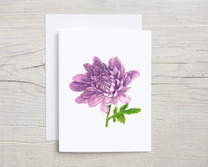 Chrysanthemum Greeting Card