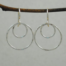 Double Ring Earrings - gold-filled