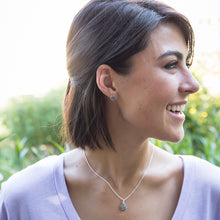 Druzy Stud Earrings - sterling silver