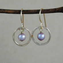 Pearl Halo Earrings - gold filled