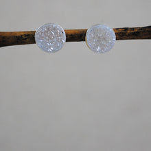 Druzy Stud Earrings - sterling silver