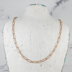 Petite Paperclip Chain Necklace - gold-filled