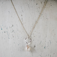 Baroque Pearl Pendant - sterling silver