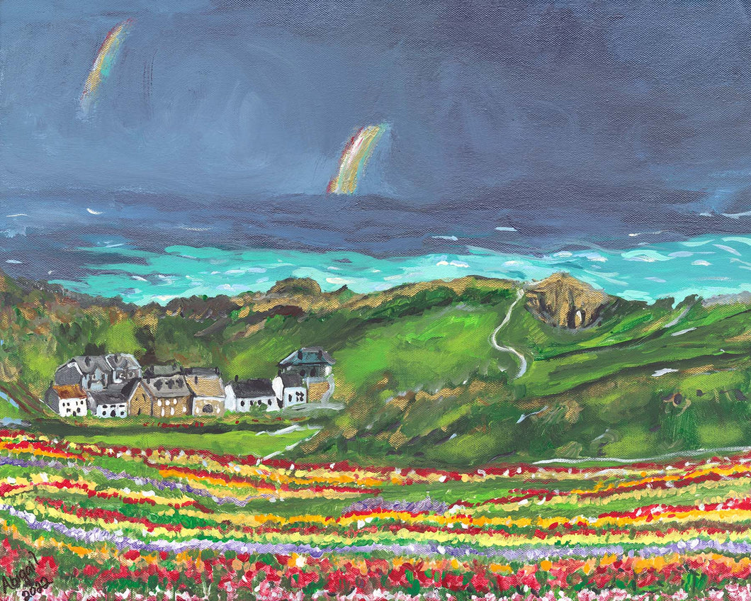 Seaside Rainbows - Note Card