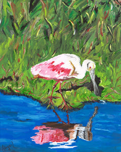 Spoonbill Note Card
