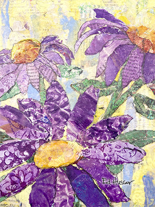 Violet Flowers - Notecard