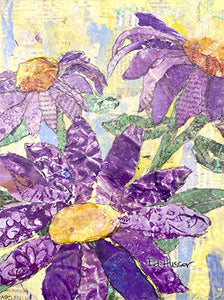 Violet Flowers - Notecard