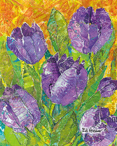 Violet Tulips - Notecard