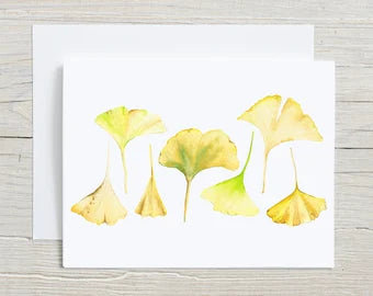 Ginkgo Leaves  Card