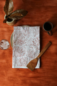 Floral Print Tea Towel