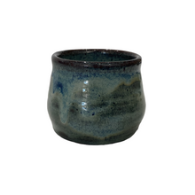 Pottery Blue Coffee Mug, no handle