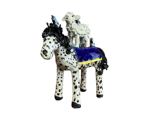 Spotted Horse with Sheep