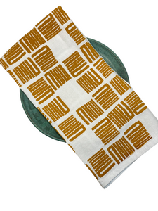 Geometric Print Tea Towel