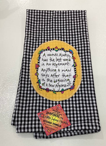 #6 Tea Towel - Argument