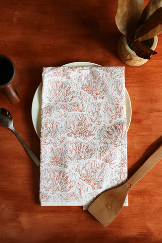 Floral Print Tea Towel