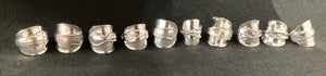 Silver Plate Saddle Rings