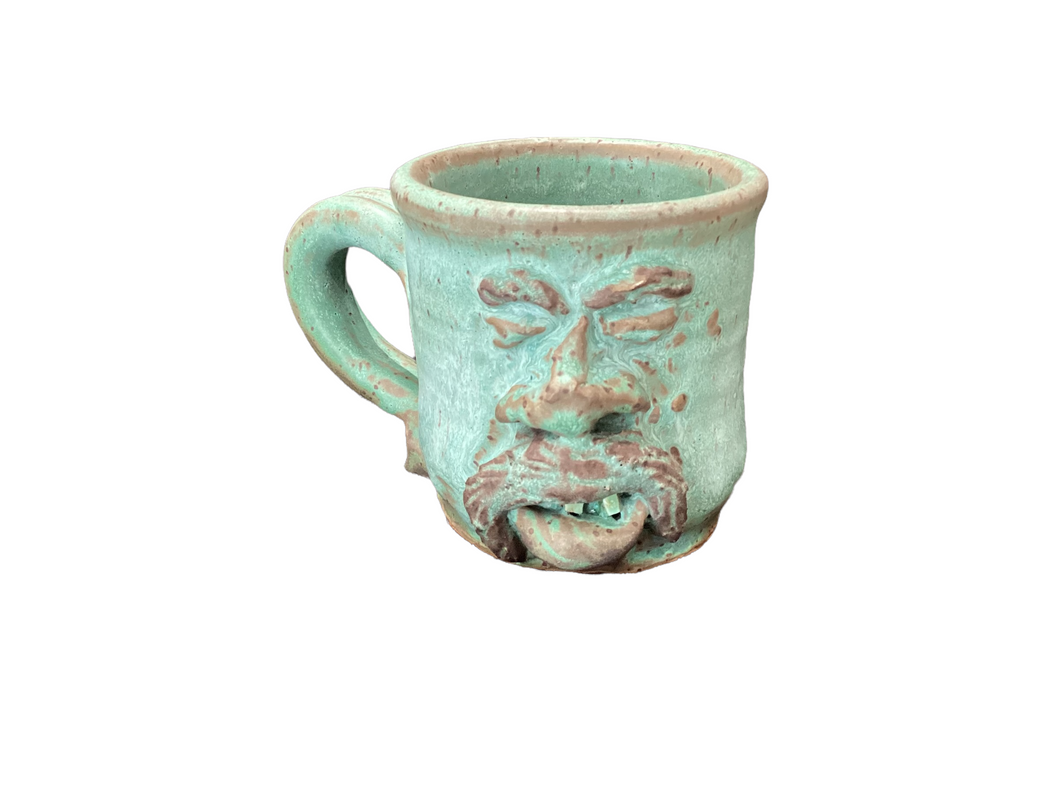 Face Mug with Teeth and Mustache