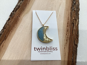 Earth & Sky - Blue Moon Gold Necklace