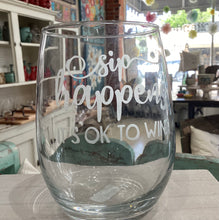 Wine Quotes - Etched Stemless Wine Glasses