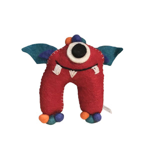 Red Monster Tooth Fairy Pillow