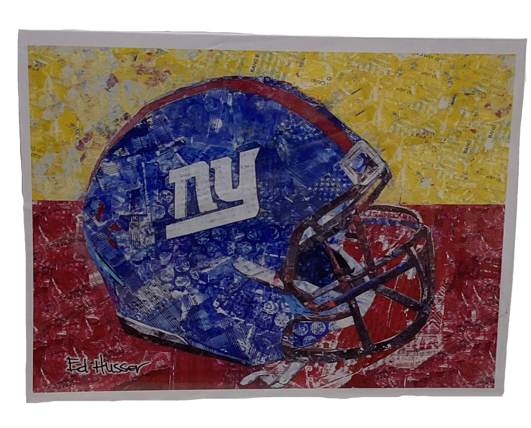 NY Giants Helmet - Notecard