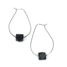 Teardrop Diffuser Earrings - Wood Hex
