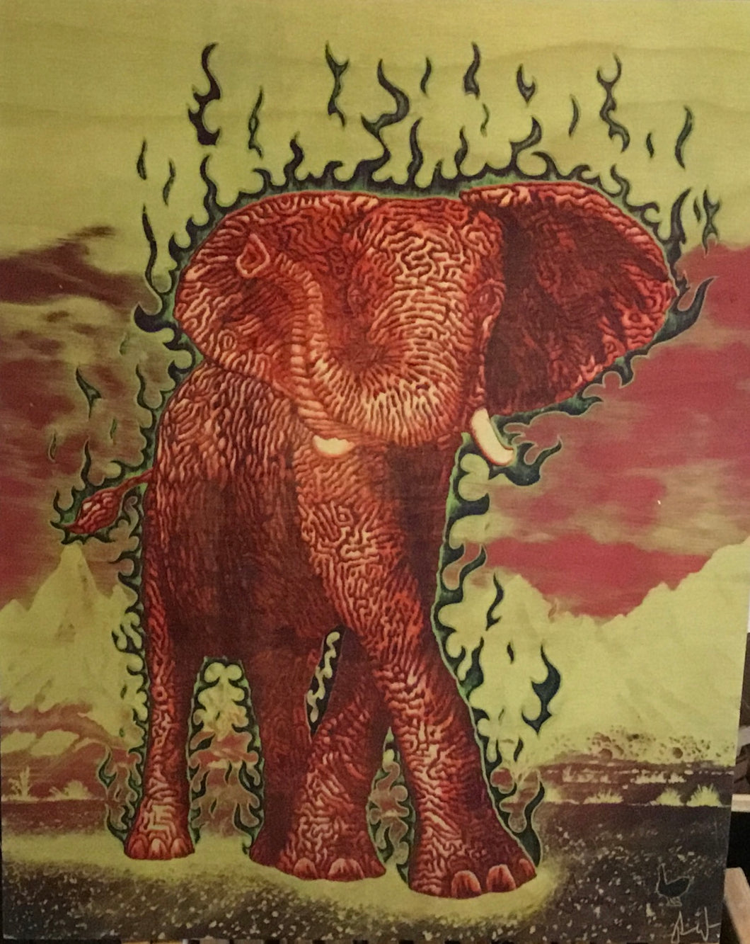 The Luck Elephant-Red
