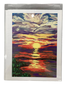 Marsh Sunset - Note Card Set
