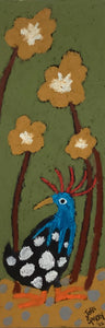 Funkadelic Birds (Black Blue Birds with Mustard Florals)