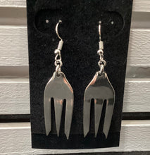 Silver Plate Fork Earrings