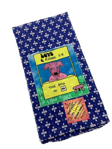 #158 Tea Towel - Love & Kisses