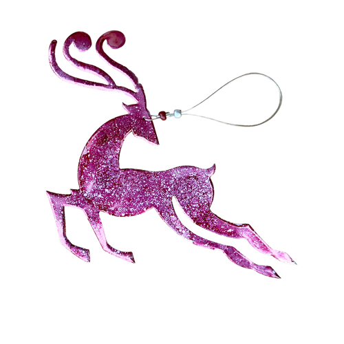 Whimcycle Designs Ornaments - Red Reindeer